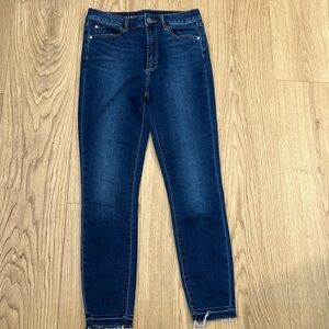 ARTICLES OF SOCIETY Bilbao wash Heather high rise jeans raw hem crop 28
